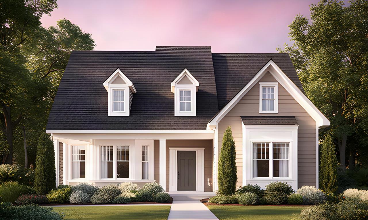 Modern Charleston home with a new architectural roof, white windows, and landscaped front yard
